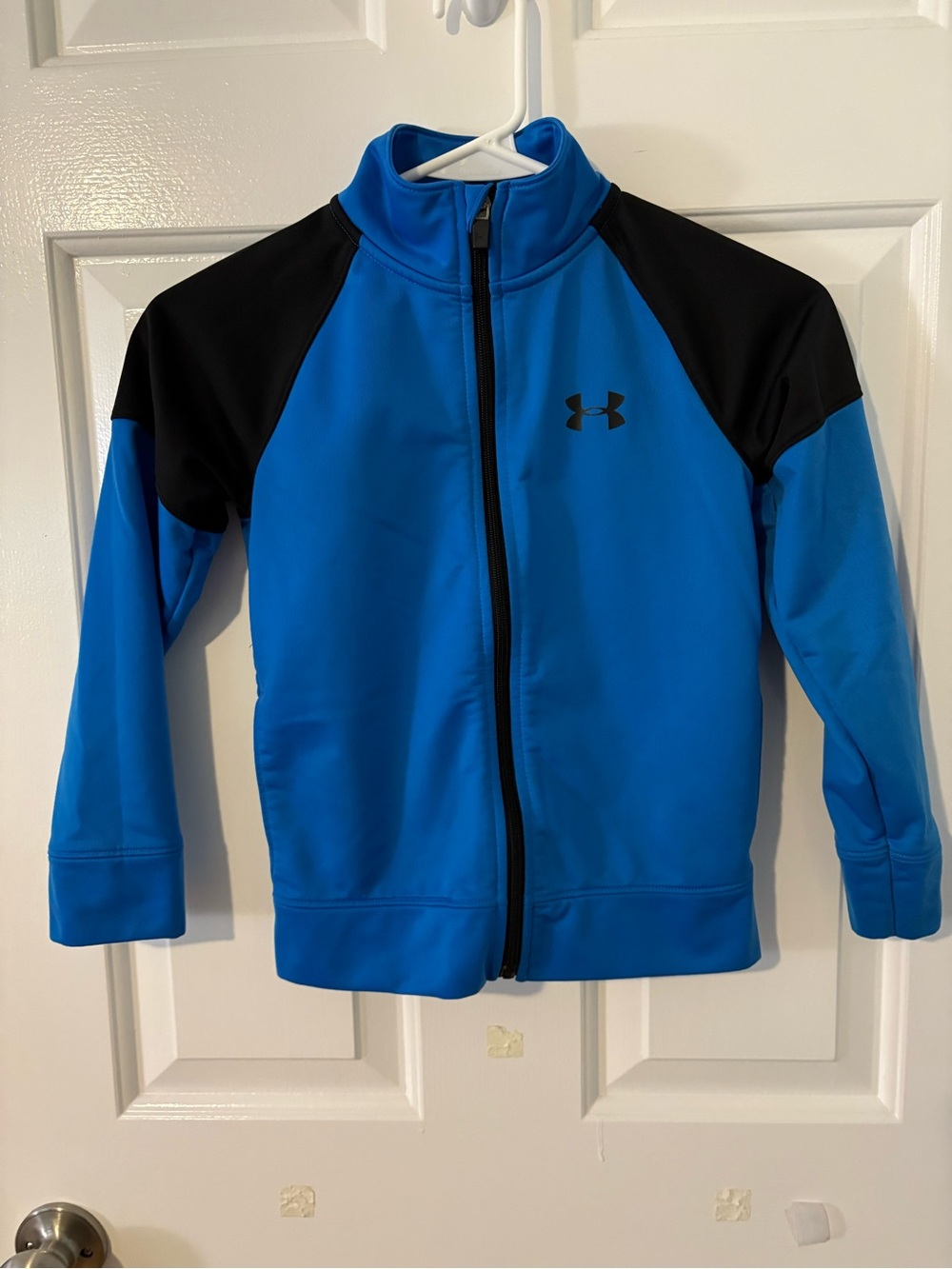 Under Armour Boys Size 6 Blue Full Zip Athletic Track Jacket outerwear sporty